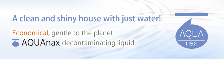 A clean and shiny house with just water!